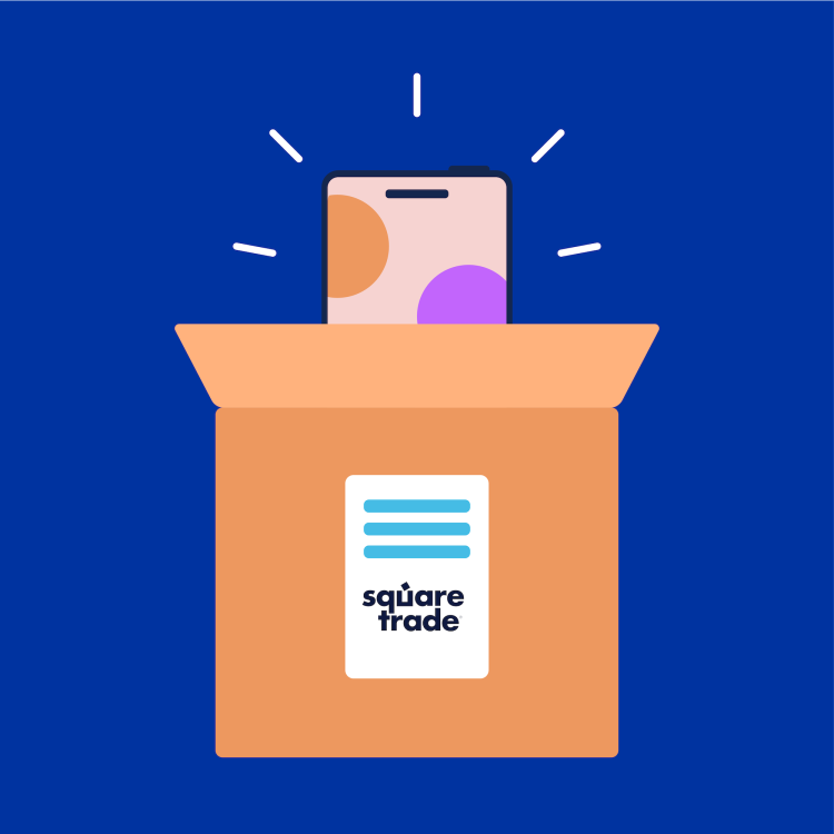 En enhed, der l&aelig;gges i en pakke, klar til at blive sendt afsted til reparation