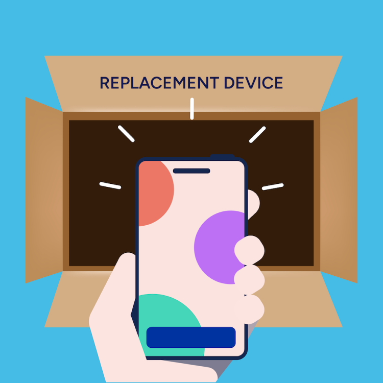 Modtag en erstatningsenhed 